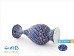 گلدان ختایی توخالی 20 سانتی میناکاری اثر استاد مرتضی اسماعیلی
