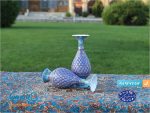 گلدان ختایی توخالی 20 سانتی میناکاری اثر استاد مرتضی اسماعیلی