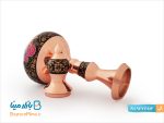 تنگ شلغمی تشعیر گل و مرغ (ورق طلا)