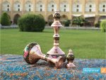تنگ شلغمی تشعیر گل و مرغ (ورق طلا)