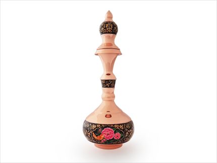 تنگ شلغمی تشعیر گل و مرغ (ورق طلا)