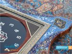 ساعت دیواری چهار گوش خاتم کاری و نقاشی تذهیب