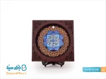 تابلو کوچک میناکاری اصفهان با پایه چوبی