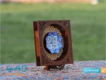تابلو کوچک میناکاری اصفهان با پایه چوبی