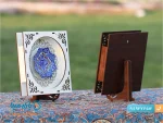 تابلو کوچک میناکاری اصفهان با پایه چوبی