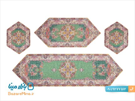 سرویس رومیزی ترمه ابریشمی شهرزاد برند سالاری