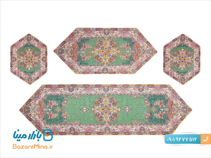 سرویس رومیزی ترمه ابریشمی شهرزاد برند سالاری