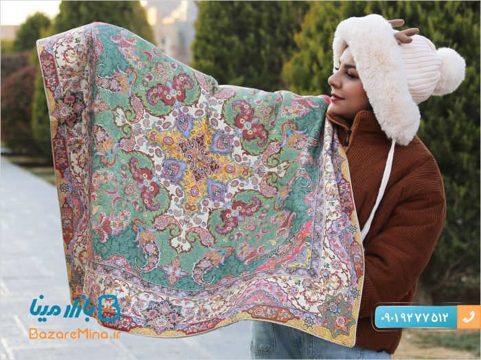 سرویس رومیزی ترمه ابریشمی شهرزاد برند سالاری