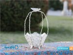 شکلات خوری ملیله کاری شش پر طرح پروانه