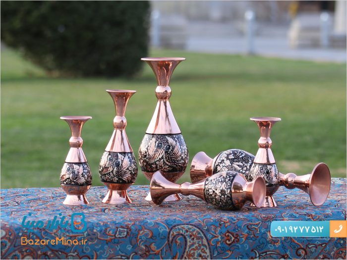 گلدان 20 سانتی متری الماس تراش
