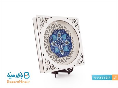تابلو مشبک میناکاری اصفهان با پایه چوبی