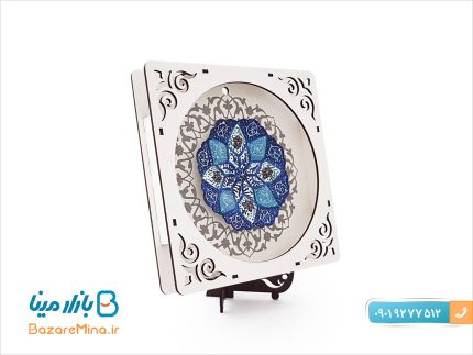 تابلو مشبک میناکاری اصفهان با پایه چوبی
