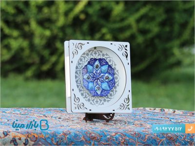 تابلو مشبک میناکاری اصفهان با پایه چوبی