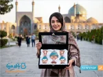 ست جفت گلدان و شکلات خوری فیروزه کوبی